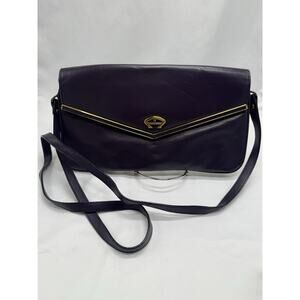 Etienne Aigner Vintage Classic Purple Purse Shoulder / Crossbody / Clutch Bag